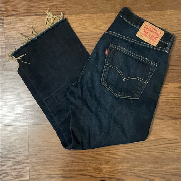 Levi’s 501 dark wash cropped - Picture 5 of 5